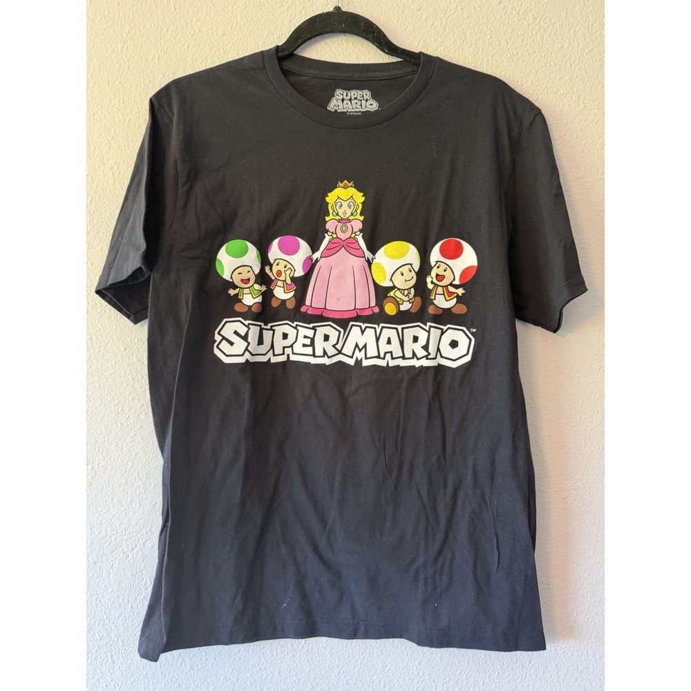 NINTENDO SUPER MARIO PRINCESS PEACH AND TOADS T-SHIRT‎ SIZE M OFFICIAL LICENSED